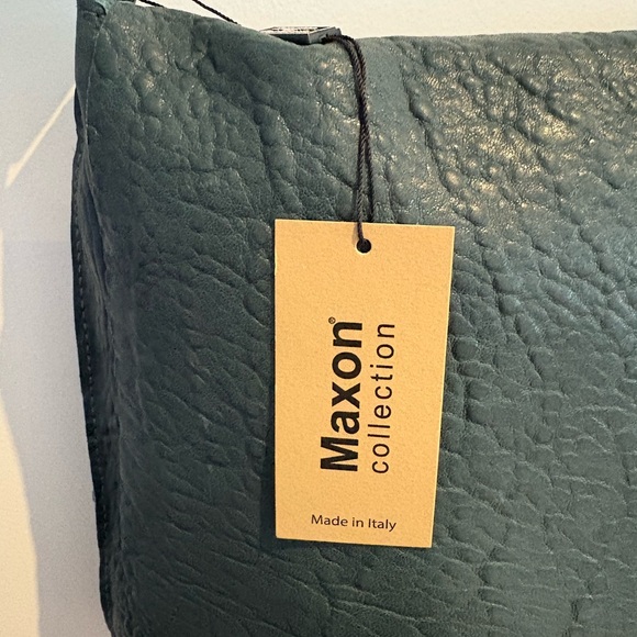 Maxon Collection Forest Green Textured Handbag. New with Tags. - Picture 2 of 15